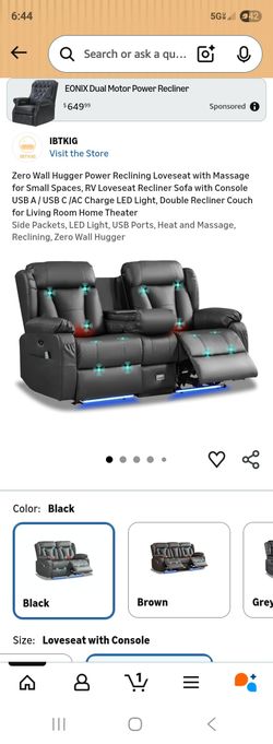 Faux Leather Couch W All The Options