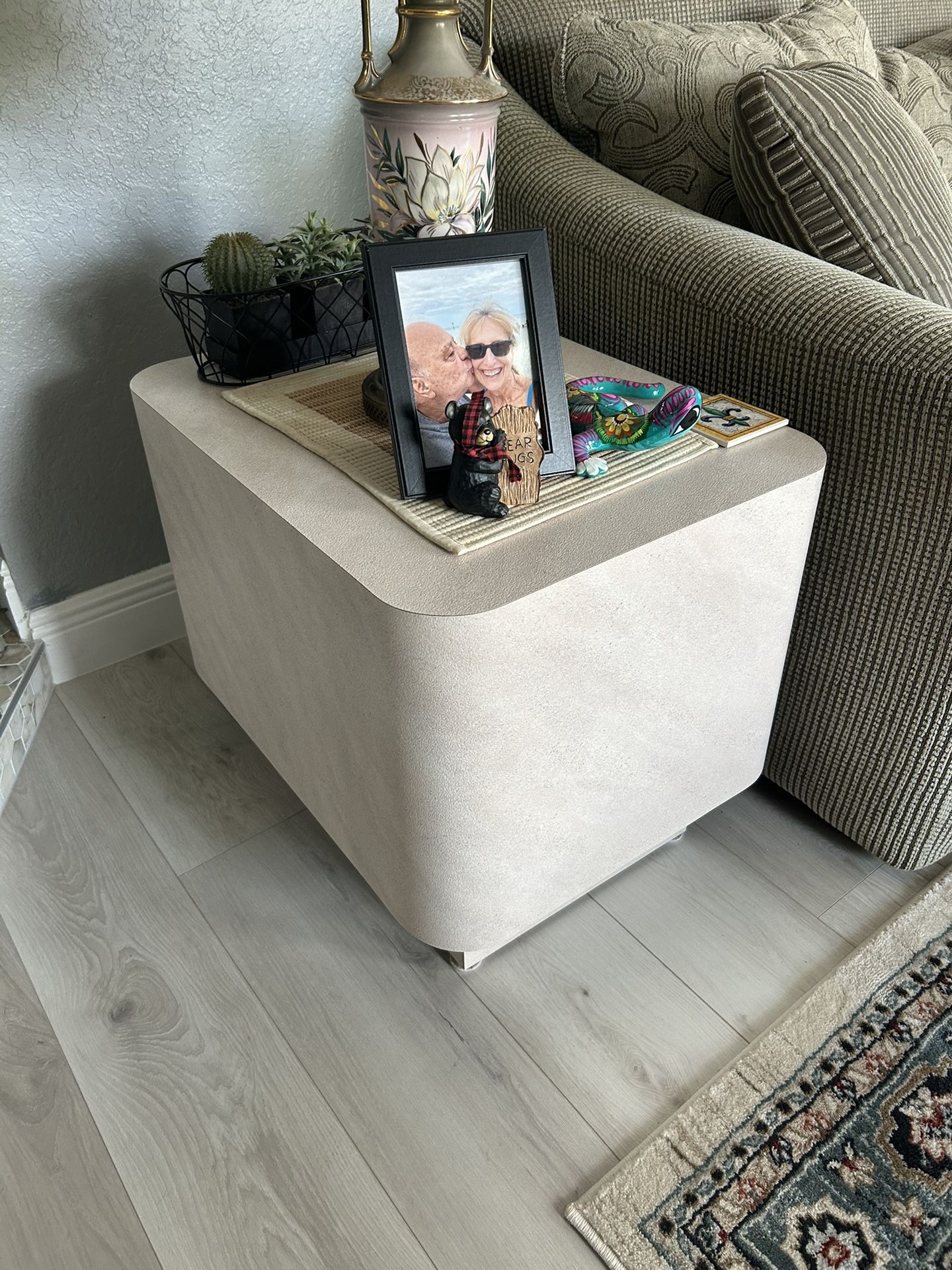 Two end tables and one coffee table