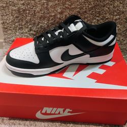 New Nike Dunk Low Retro Black White - Size 9.5 - Slight Box Damage