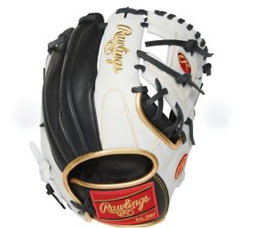 Rawlings Encore Rare Adult Baseball Glove 11.5  Black White Gold
