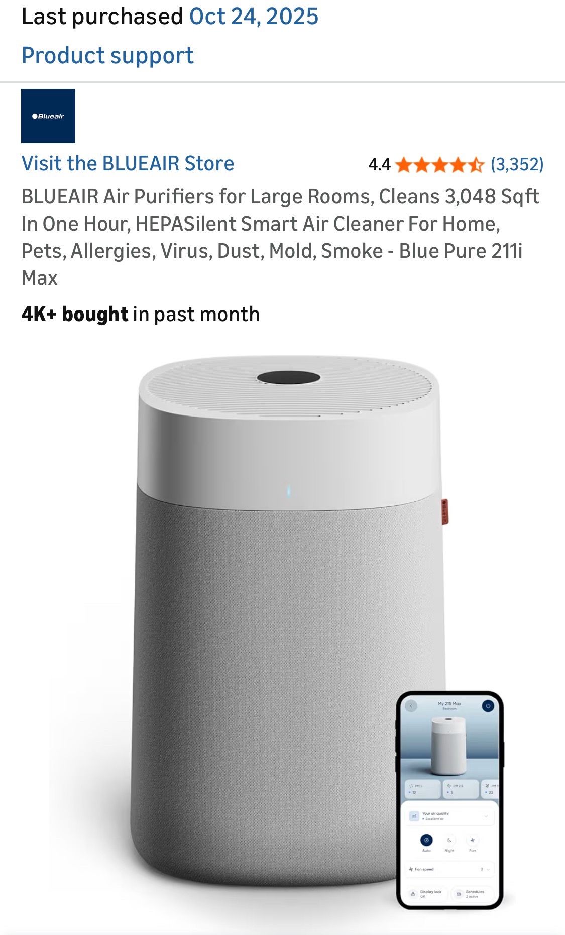 Blue Air -air Purifier