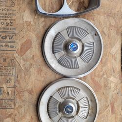 1965 Galaxie Hub Caps And Headlight Bezel