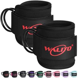 WALITO Ankle Straps for Cable Machines Women - Glute Ankle Cuff Kickback Strap, Gym Cable Machine Accessories for Glute Leg Extensions, Hip Abductors 
