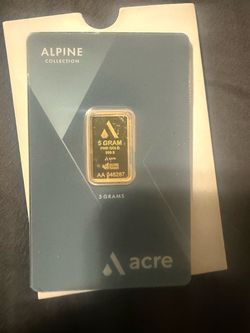 5g gold bar ! 24k 999