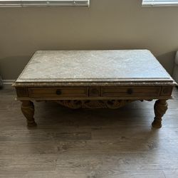 Marble Coffee Table Set 