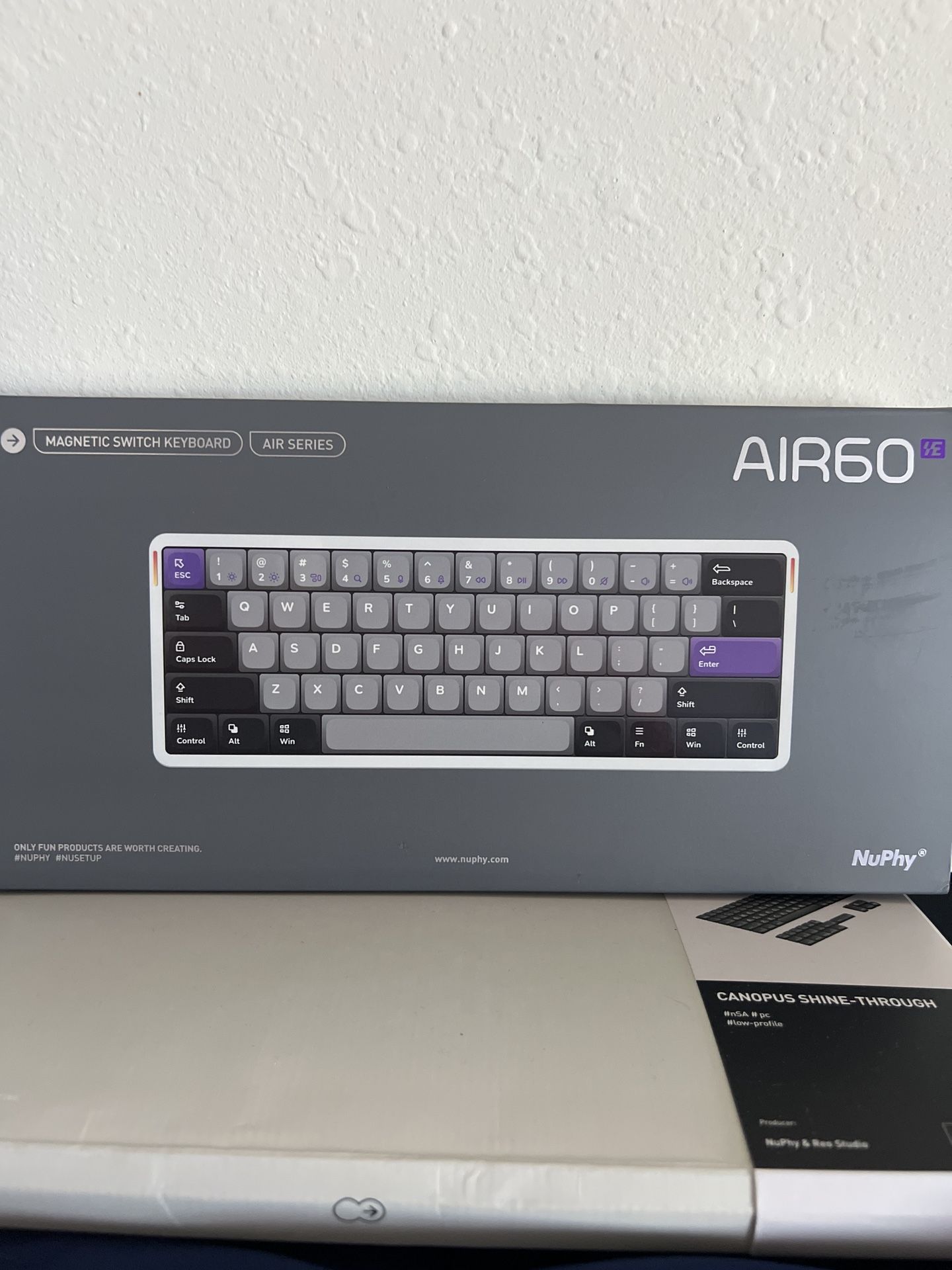 Nuphy Air60he Rapid Trigger Gaming Keyboard 8k Polling