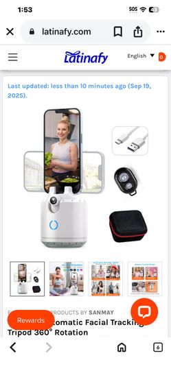 SanMay Auto Face Tracking Tripod-Black