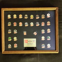 1985 Coca Cola NFL Super Bowl XIX Framed Pin Collection 