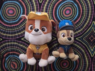 Chase & Rubble Paw Patrol Stuffed Animals