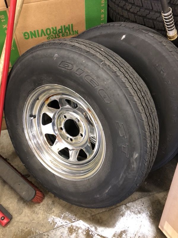 15” Boat Trailer rims and tires H78-15st