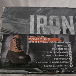 IRON AGE Compound Work Boots Size "12"