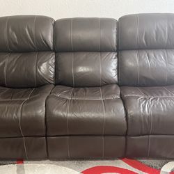 Recliner Leather Couch