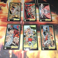 1995 WILDSTORM PRODUCTIONS TODD MCFARLANE SPAWN TRADING CARDS...VG COND...SMOKE FREE HOME...$1 EACH OR BUY ALL 6 FOR $5...