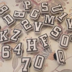 Lot 25 Croc Shoe Pin Charms Letters And Numbers Lot Of 25 