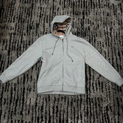 Grey Burnurry Zip Up L