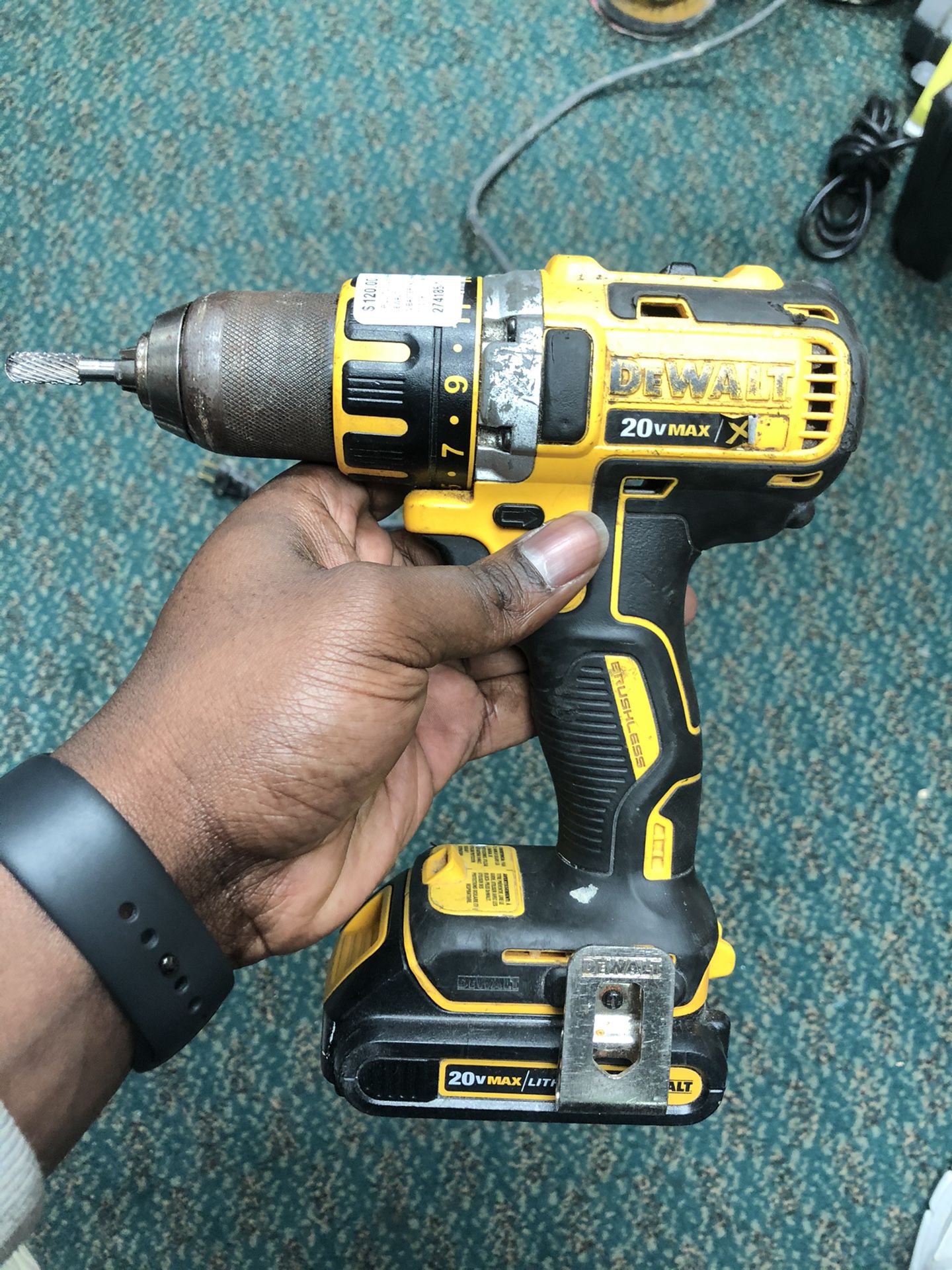 Drill, Tools-Power Dewalt W/Battery No Charger XR Brushless