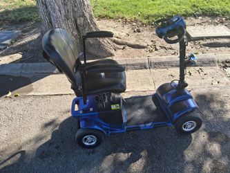 4-Wheel Electric Mobility Scooter Blue