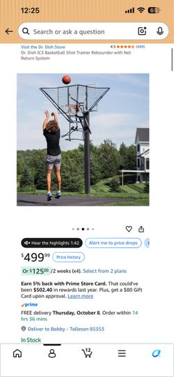 Dr. Dish IC3 Basketball Shot Trainer Rebound With Net