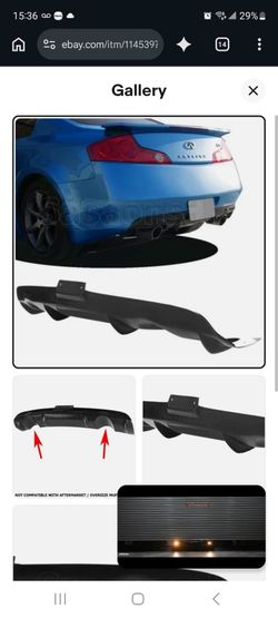 G35 coupe rear diffuser