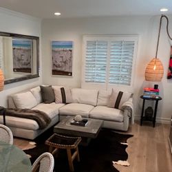 Linen Performance Custom Fabric Sectional