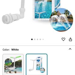 Pool Water Fountain for Above and In-Ground Swiming Pools: 2-in-1 Adjustable Dual Spray Pool Sprinkler Fountain, Above Ground Pool Cooler Waterfall, P