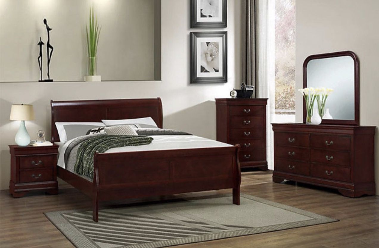 New Queen Size Four Piece Bedroom Set With Free Delivery