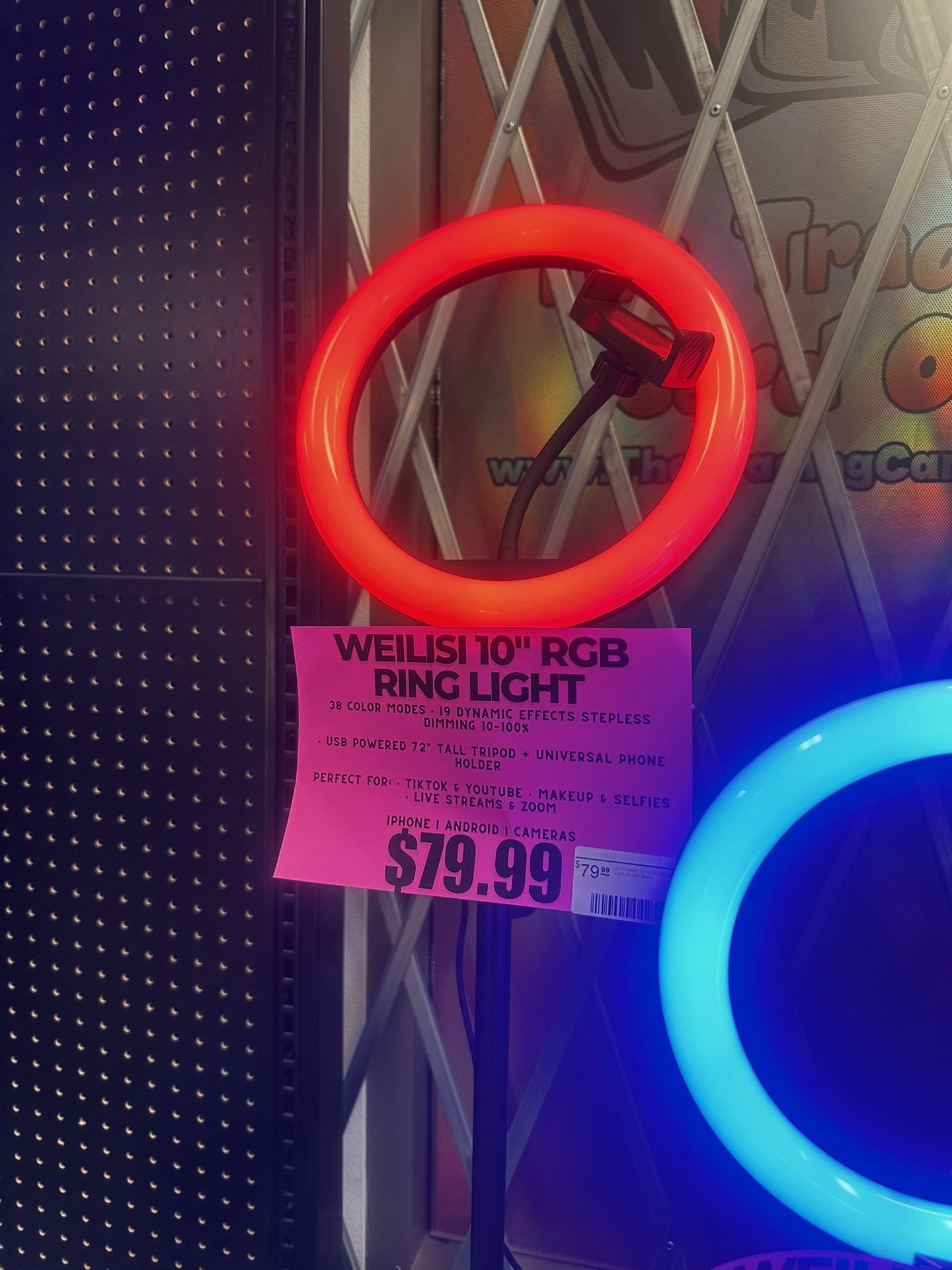 BLACK FRIDAY WEILISI 10β RGB Ring Light