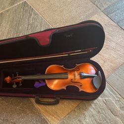 Violin With Case And Bow