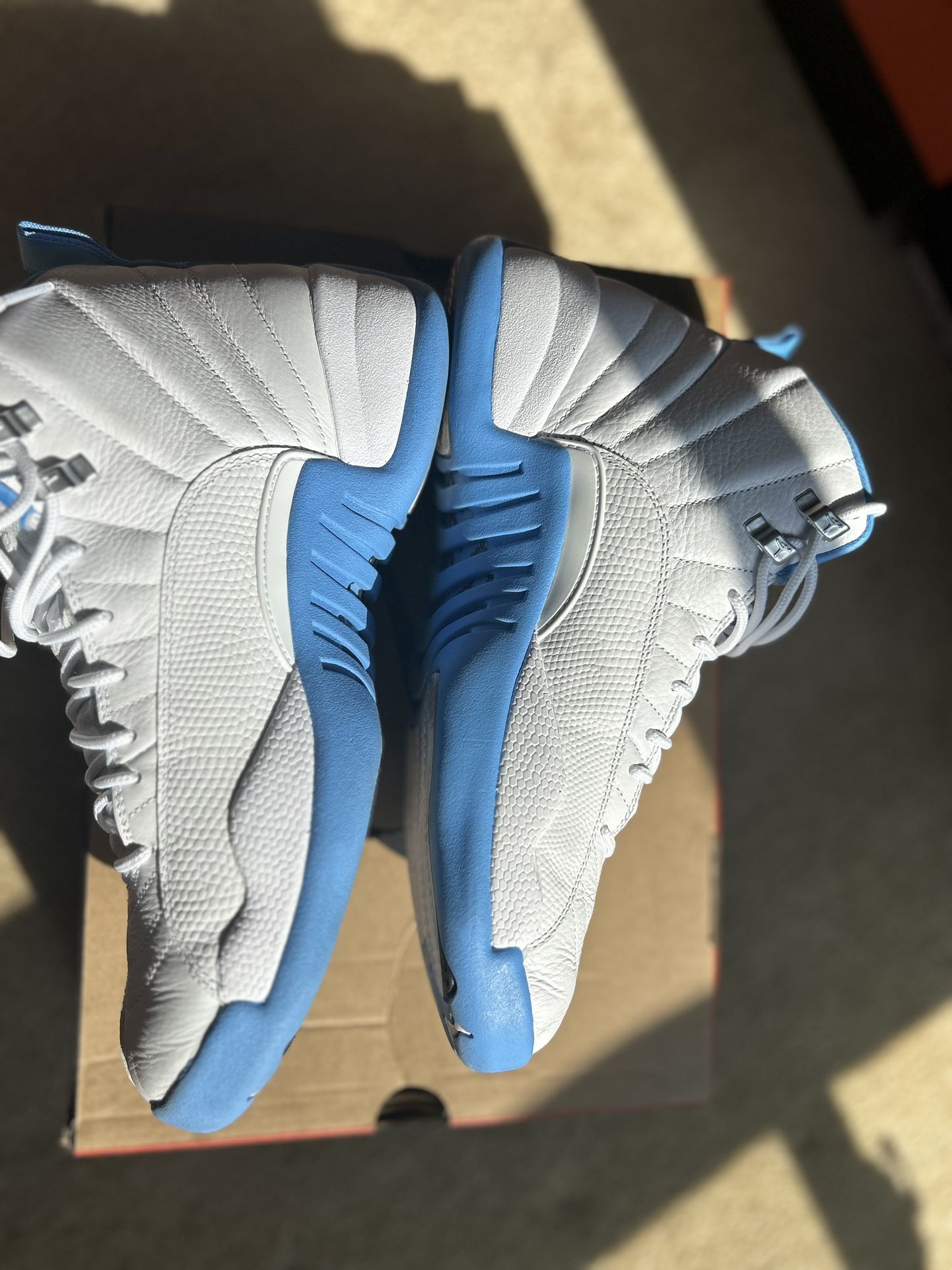 Air Jordan 12 Retro White And Blue Men Size 10