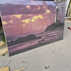 Poster Seascape & Lighthouse