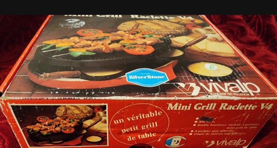 Vintage Vivalp ( France) Mini Grill Raclette V4