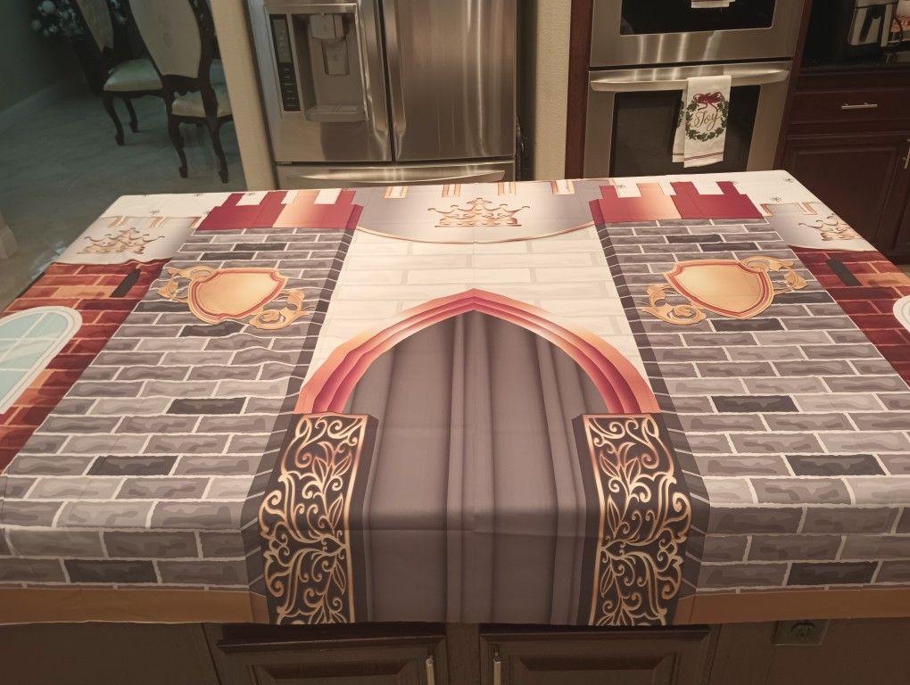 Castle Photo Backdrop. New 7X5 Feet