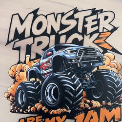 Monster truck custom t shirts