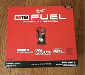 Milwaukee M18 FUEL Router.  Brand NEW.  Tool Only.   NUEVO.