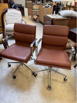 Pair of SOHO II Padded Management office chairs - Retail: $750