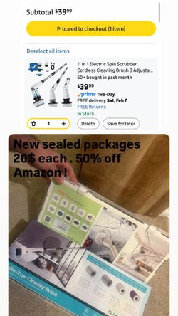 11 in 1 Electric Spin Scrubber Cordless Cleaning Brush 3 Adjustable Angles 2 Adjustable Speeds LED Display Shower Cleaner Brush Supplies Extension Lon