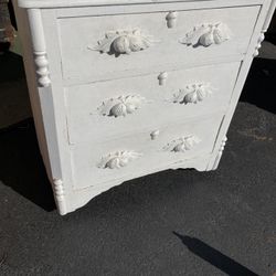 Antique dresser with wheels