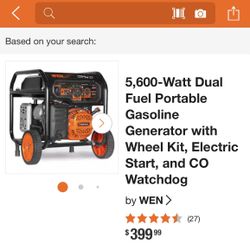 Wen Generator 5600 Watt
