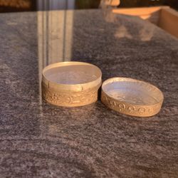 Vintage Pewter Jewelry Box