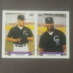 1993 Topps Mike Kotarski Greg Boyd Colorado Rockies #621 Future Stars Rookie RC Baseball Card Vintage Collectible Sports MLB