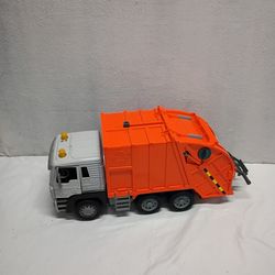 Driven by Battat Recycling Dump Truck Orange 21 Inch Lights