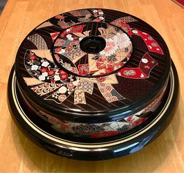 Japanese Rotating Serving Set – Made in Japan – Elegant Lacquerware Style