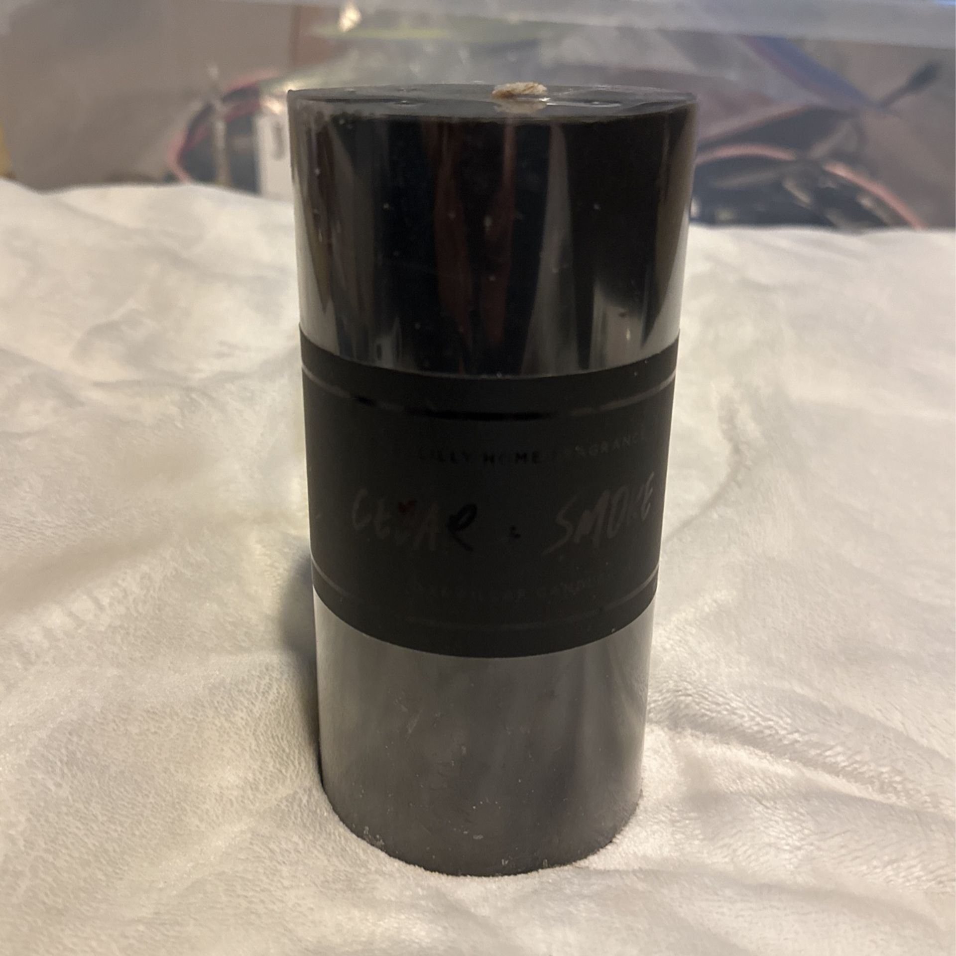 Black Pillar Candle 