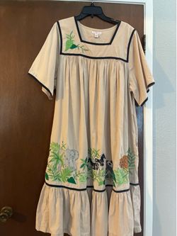 Go Softly Embroidered Safari Size 1X🦒 Animal 🦓