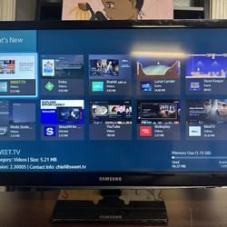 SAMSUNG "24 SMART LED HDTV with WiFi 