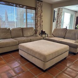 Living spaces couch sectional