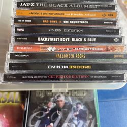 20+ CD’s.  Mostly Rap