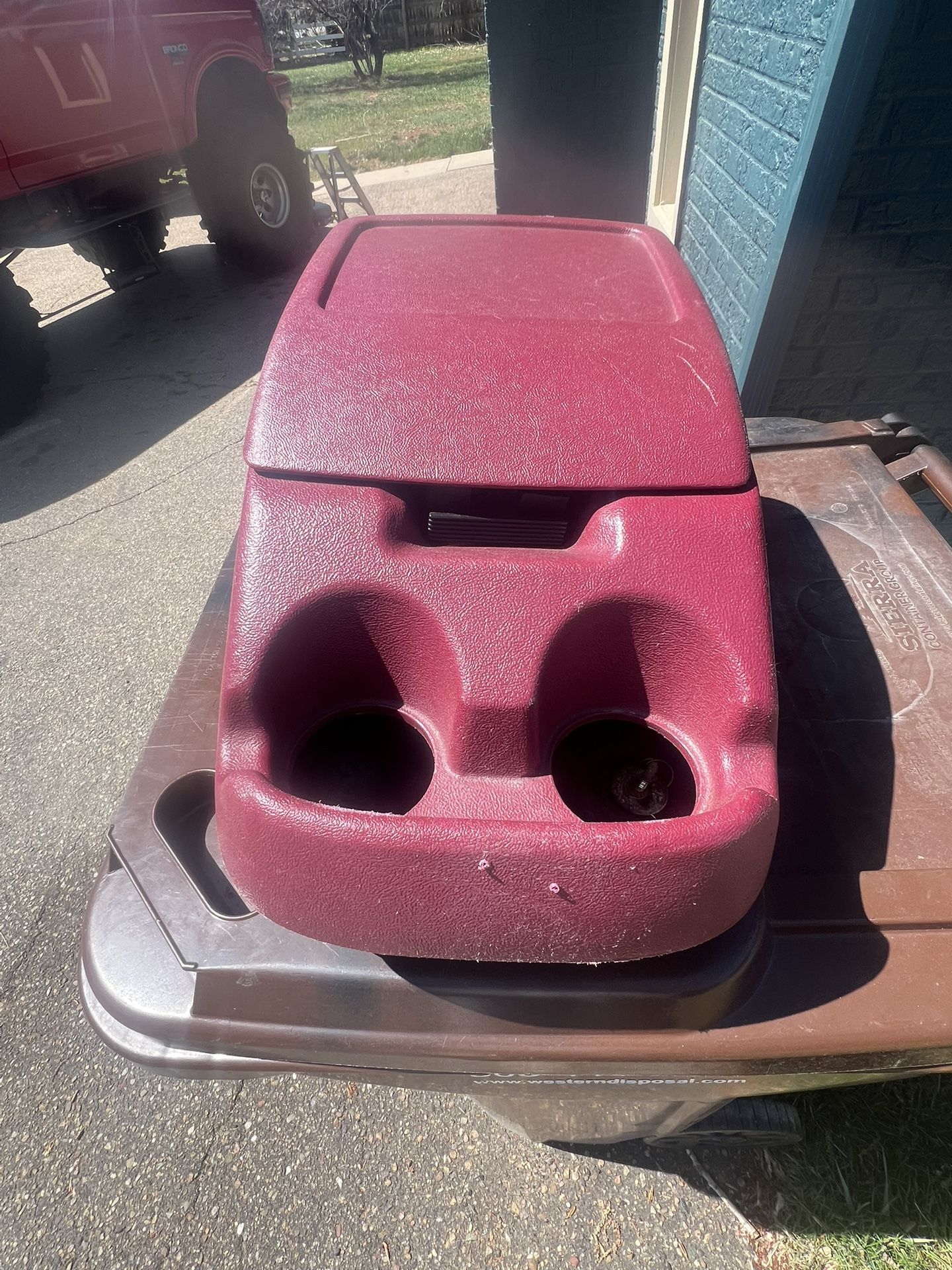 95 Bronco Red Center Console