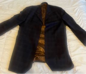 Men’s Wool 2 Peice  Suit With Paisley