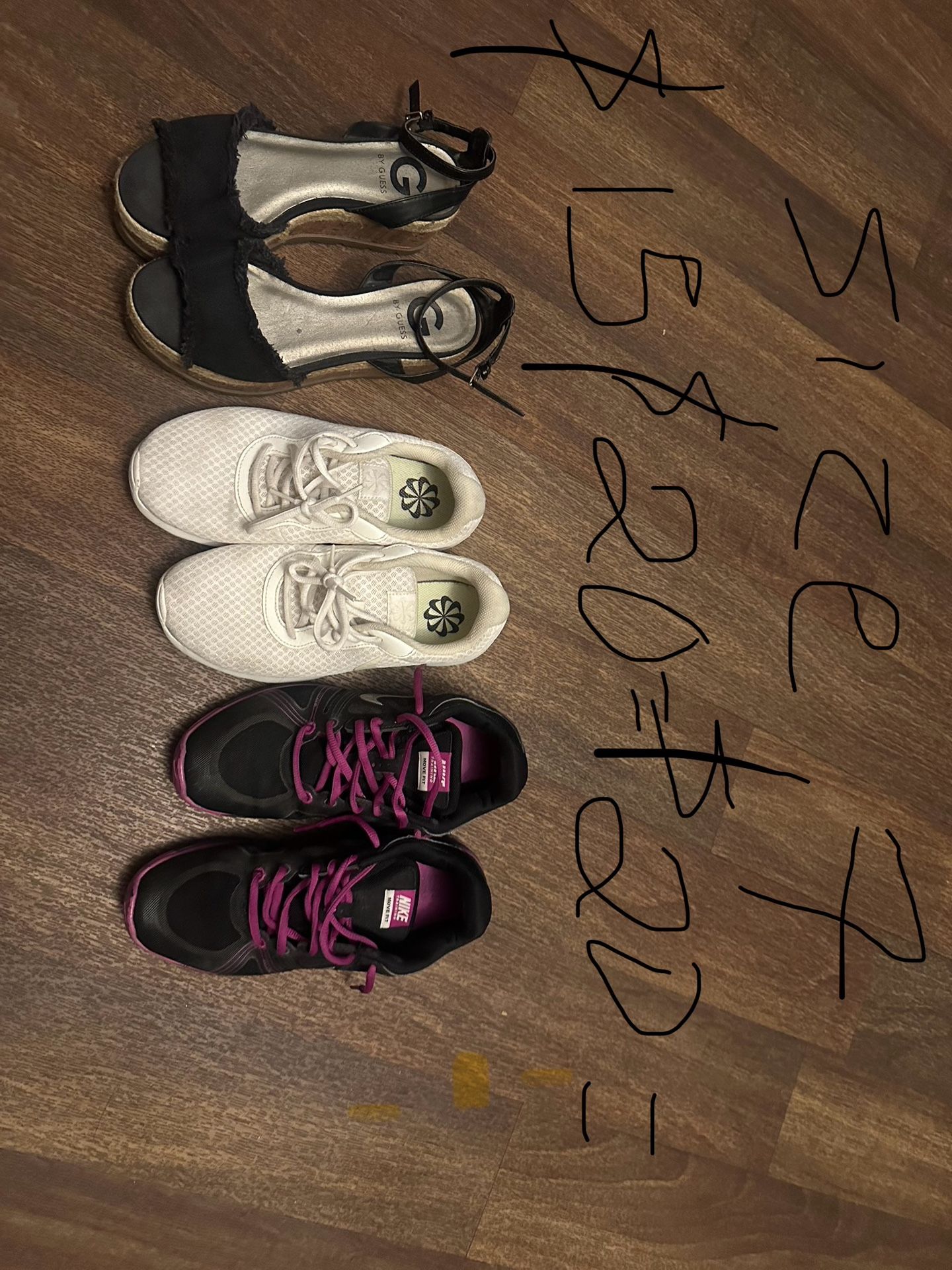 Shoes Guess. And Nike